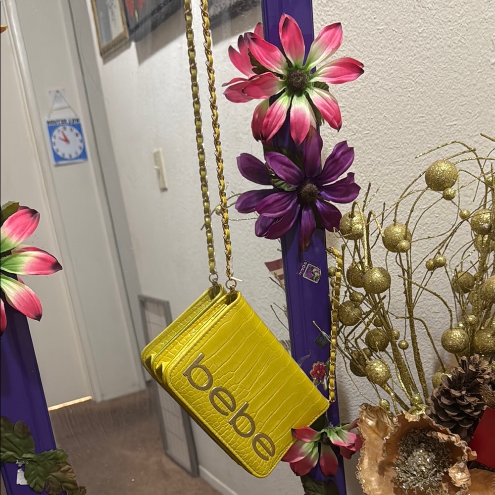 Bebe Yellow Crossbody Bag